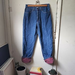 LL Bean Flannel Lined Jeans